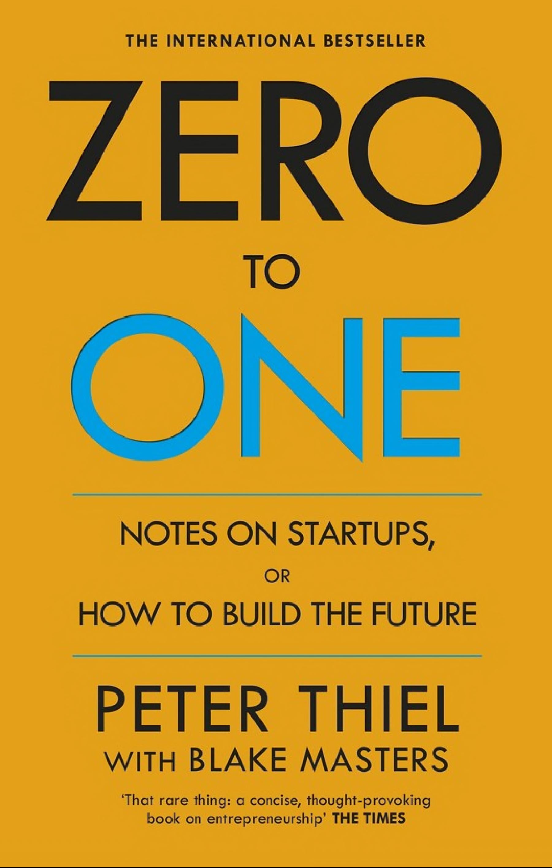 Zero to One - Cover