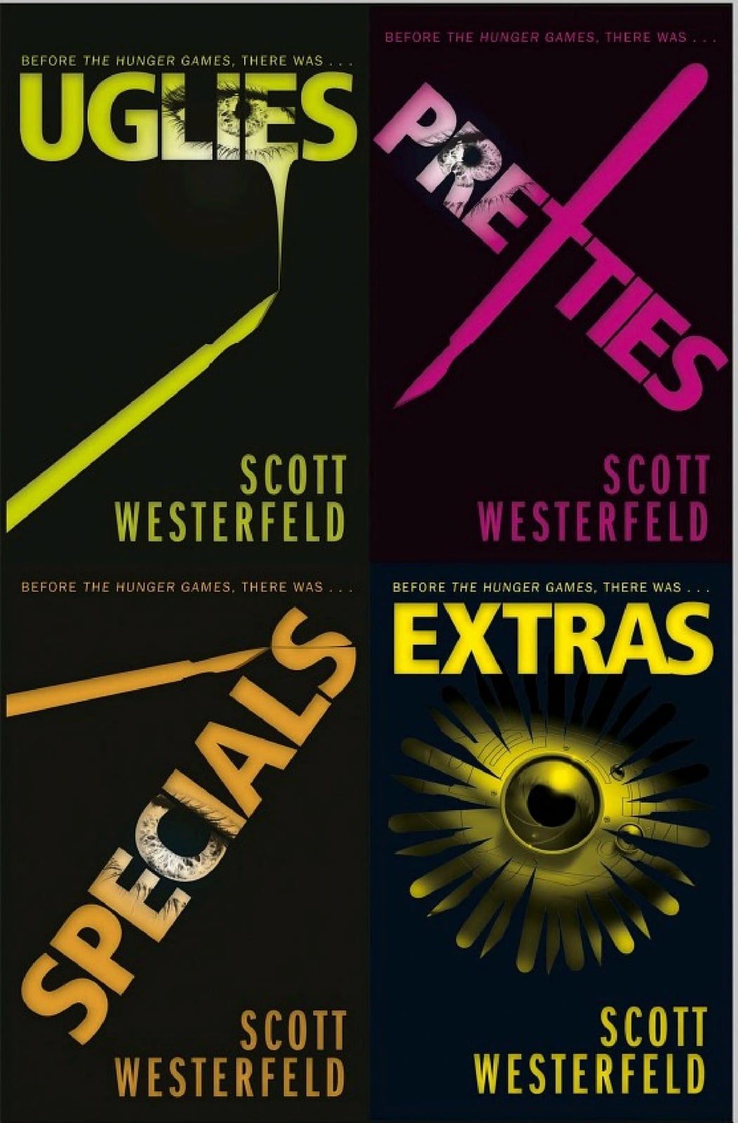 Uglies Quartet: Uglies; Pretties; Specials; Extras - Cover