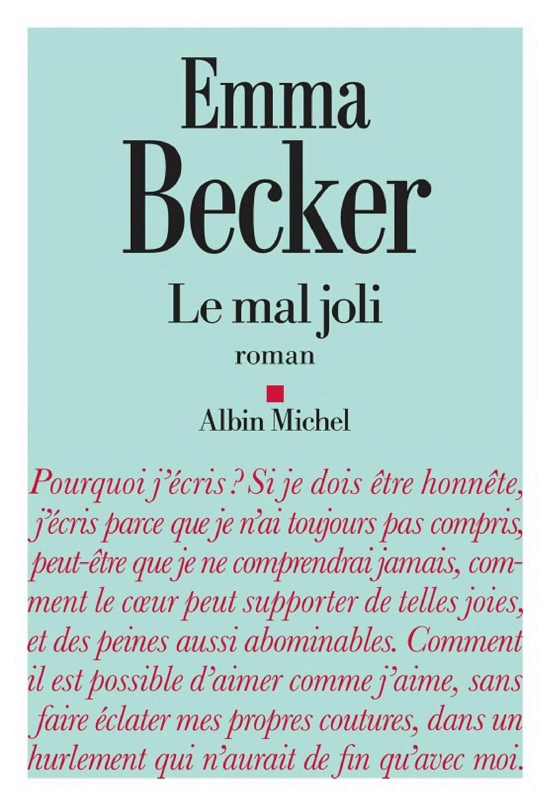Le Mal joli - Cover