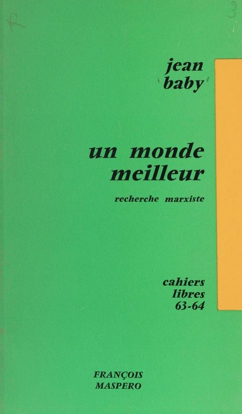 Un monde meilleur - Cover