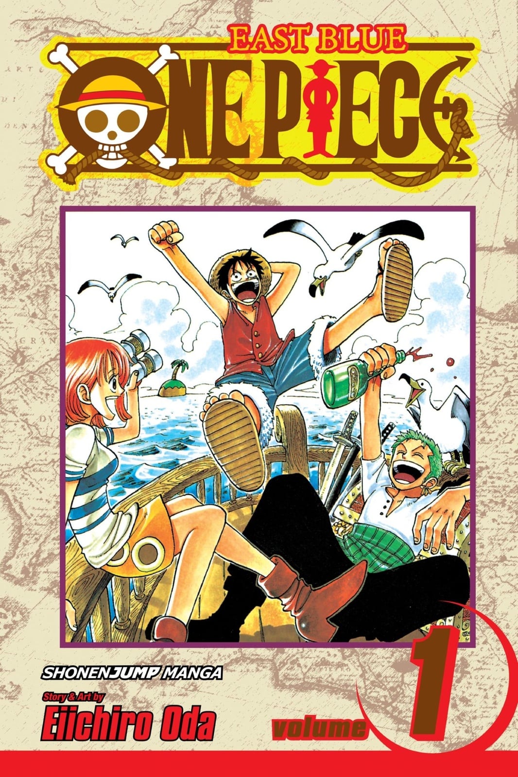 One Piece, Vol. 1 - Cover