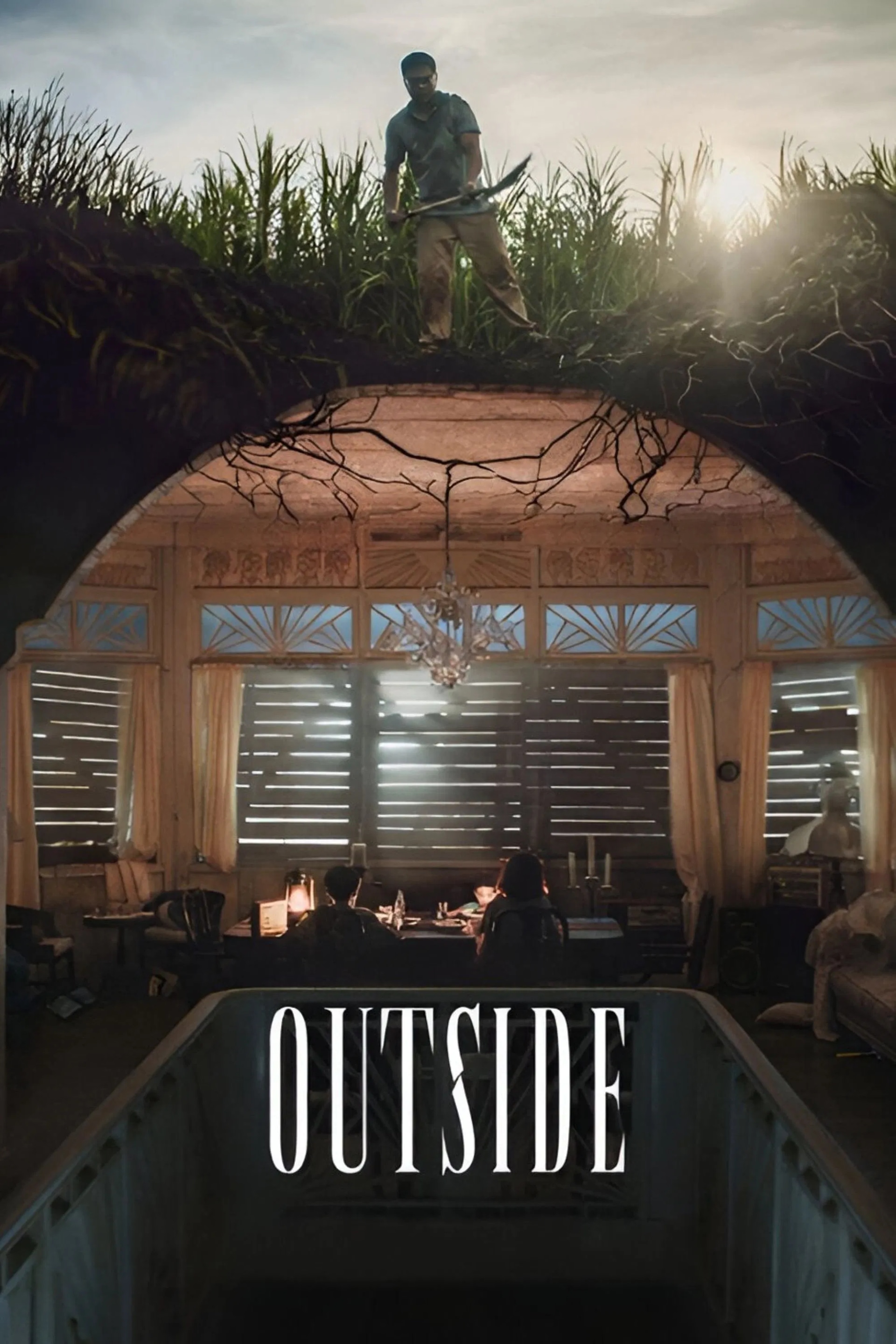 Outside